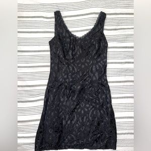 Black Lace Slip Dress